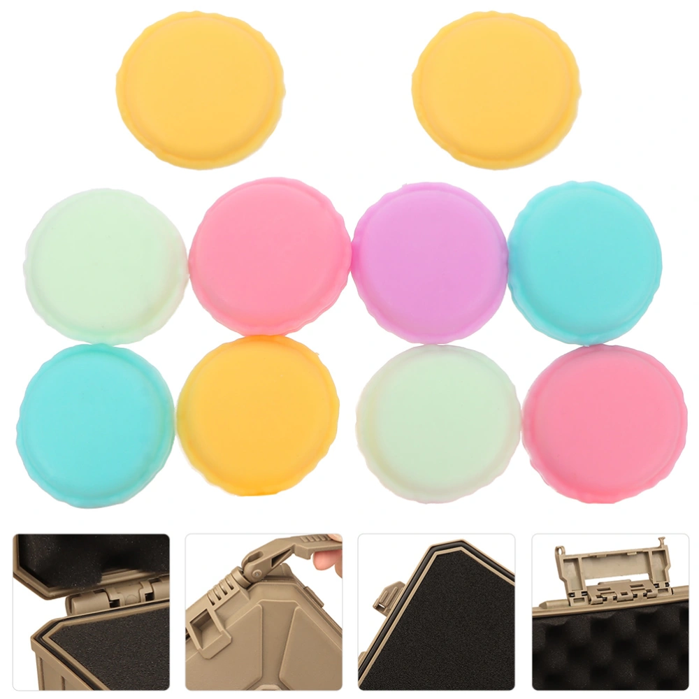 10pcs Plastic Macaron Jewelry Boxes Mini Storage Cases Sundries Organizer Case