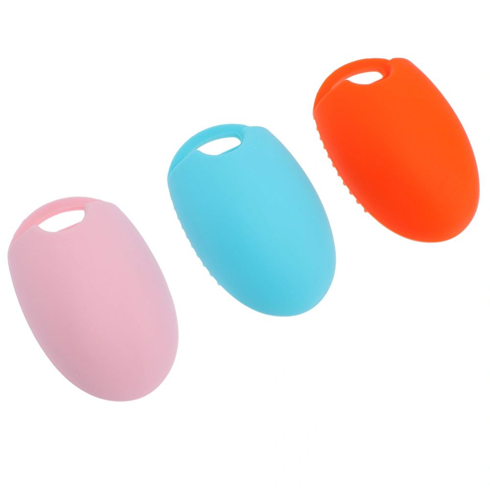 3PCS Silicone Face Wash Egg Brush Makeup Removal Facial Brush Face Cleaning Tool