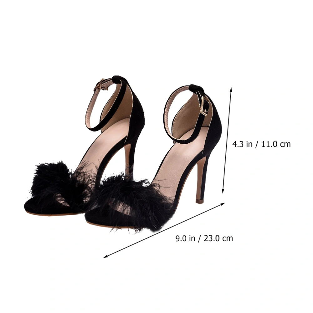 1 Pair of Delicate Sandal Chic Heels Fashion Female Stiletto Women Casual Shoes