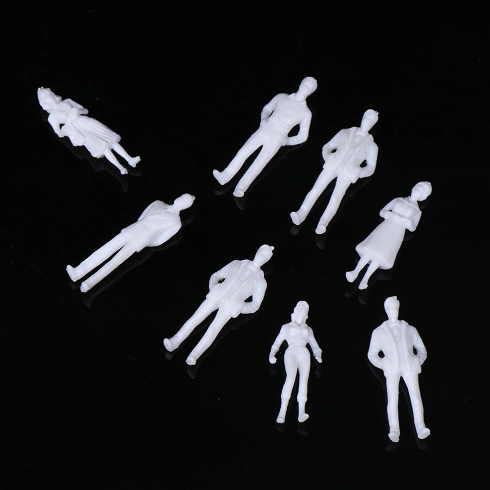 50pcs The Uncolored Model Sand Table Model Miniature People Model For Landscape