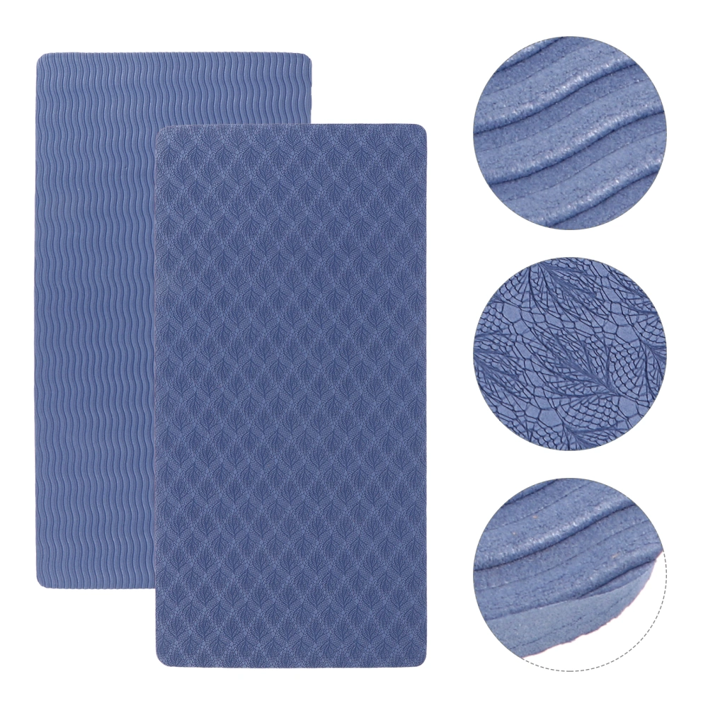 1 Pair Balance Pad Non-skid Yoga Cushion Stability Balance Trainer (Dark Blue)