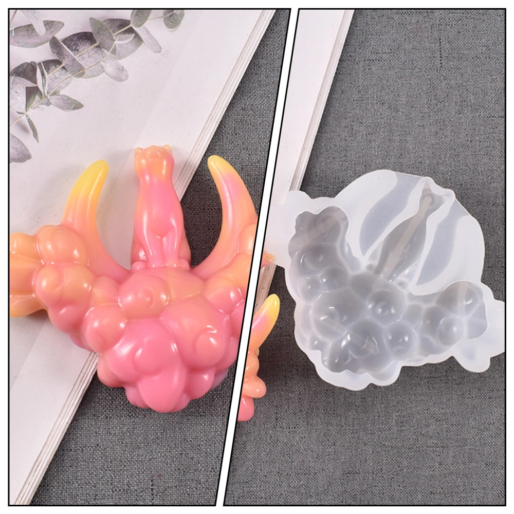 1pc Silicone Mould DIY Pendant Craft DIY Mold Lovely Cat DIY Mould Tool