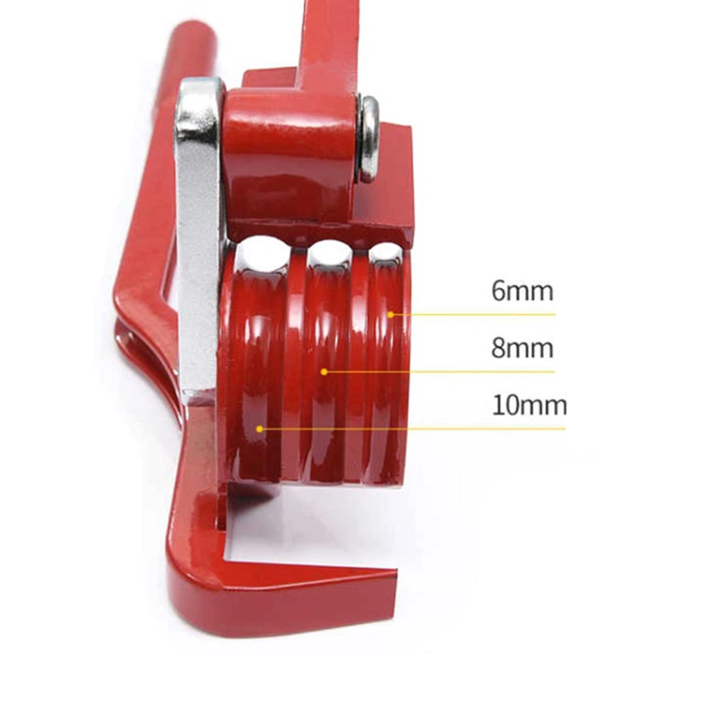 180 Degree Air Conditioning Copper Tube Aluminum Tube Three-slot Manual Tube Bending Machine(Red)