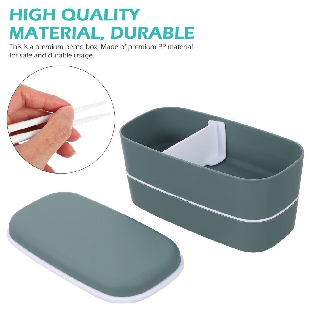 500ml Bento Box Lunch Container Double Layer Lunch Box for Student Worker