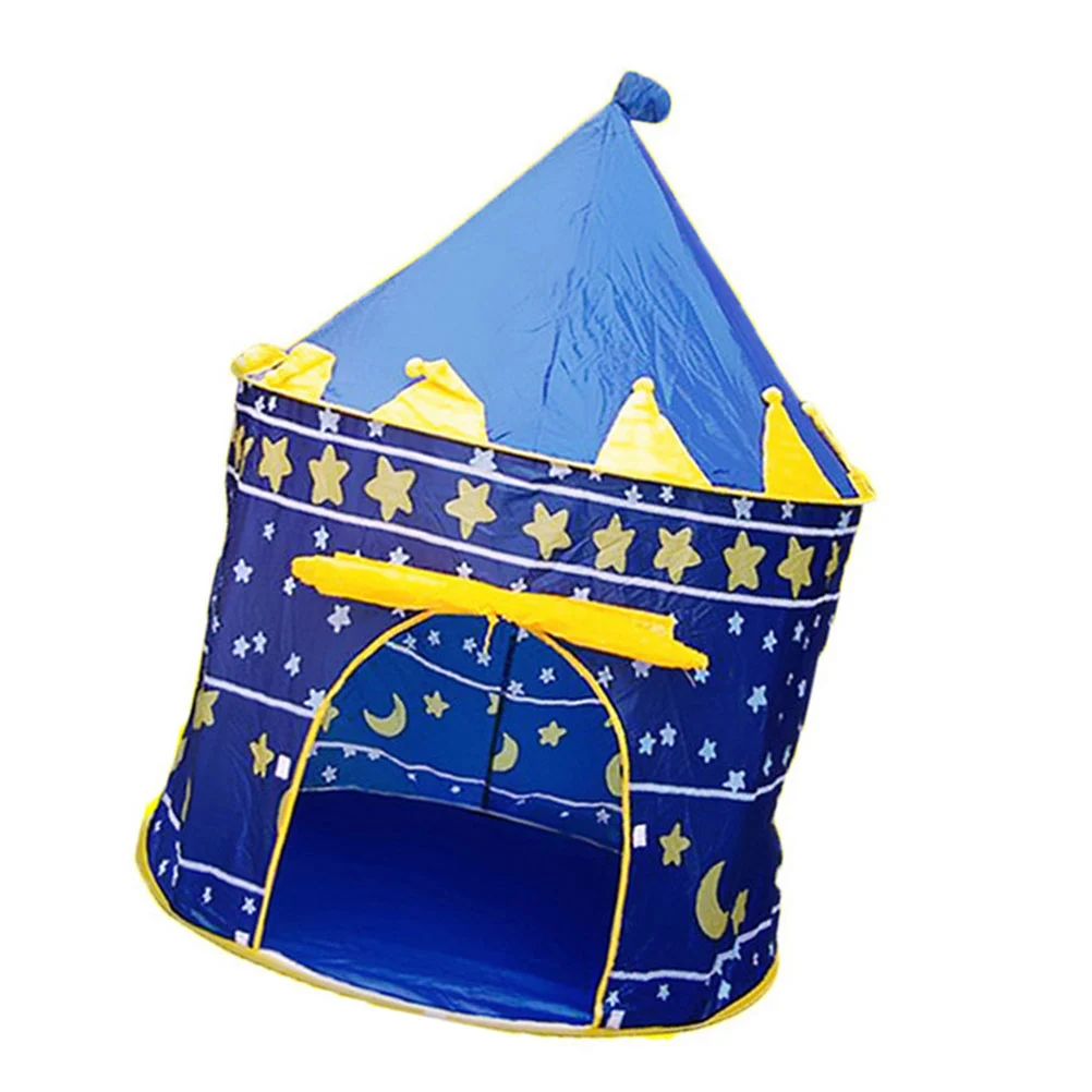 Playhouse Prince and Castle Children Kids Indoor Outdoor Play Tent (Navy Blue)