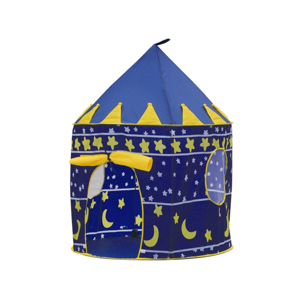 Playhouse Prince and Castle Children Kids Indoor Outdoor Play Tent (Navy Blue)