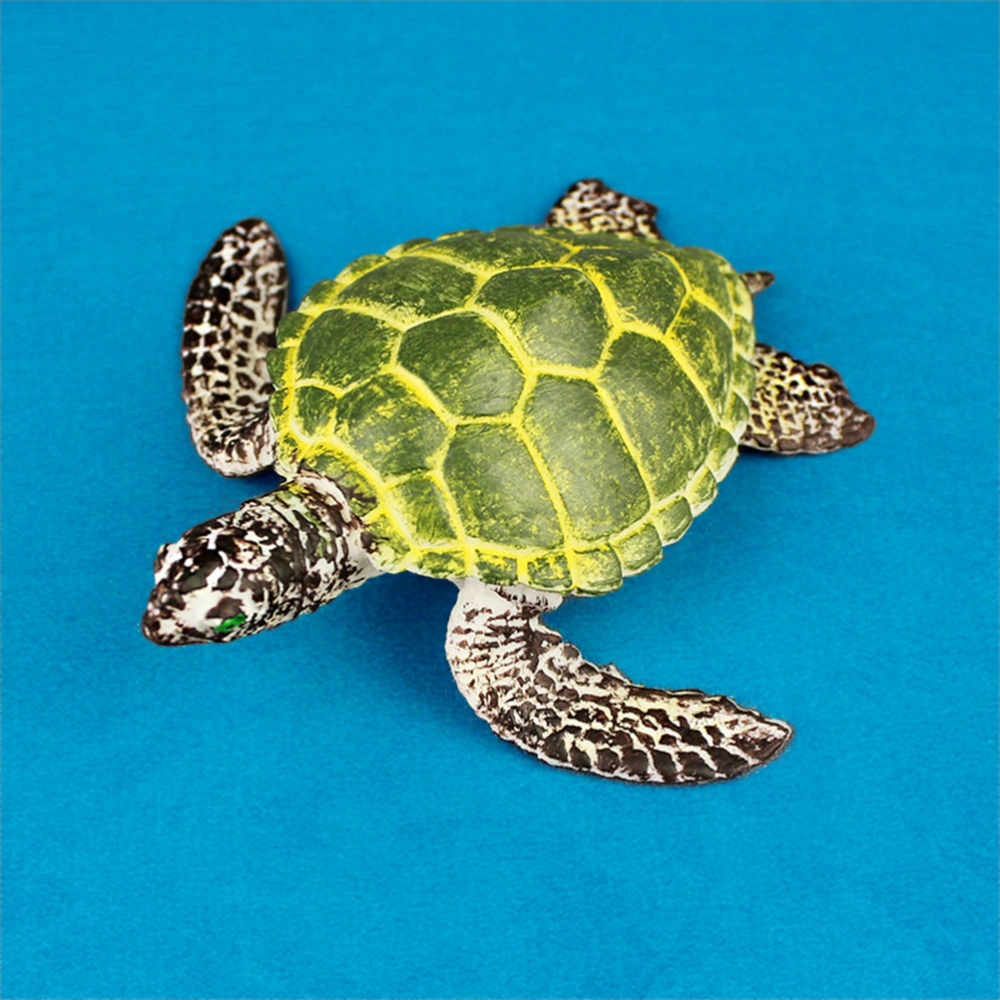 2pcs Small Simulation Tortoise Model Sea Animal Toy Decor Tortoise Educational Toy for Kid Child