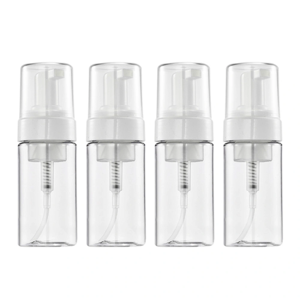 4 Pcs Plastic Dispenser Bottle Dispenser Reusable Bottles Refillable Traveler Containers (50ml)