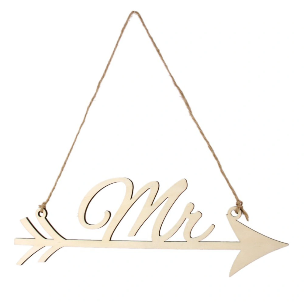 Pair of mr & mrs Arrow Sign Wedding Home Decoration