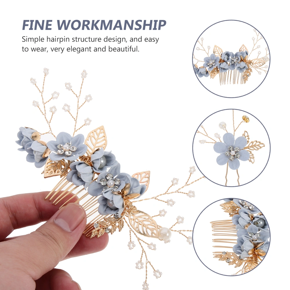 3Pcs Women Rhinestone Flower Hairpin Bridal Hair Jewelry for Wedding Party