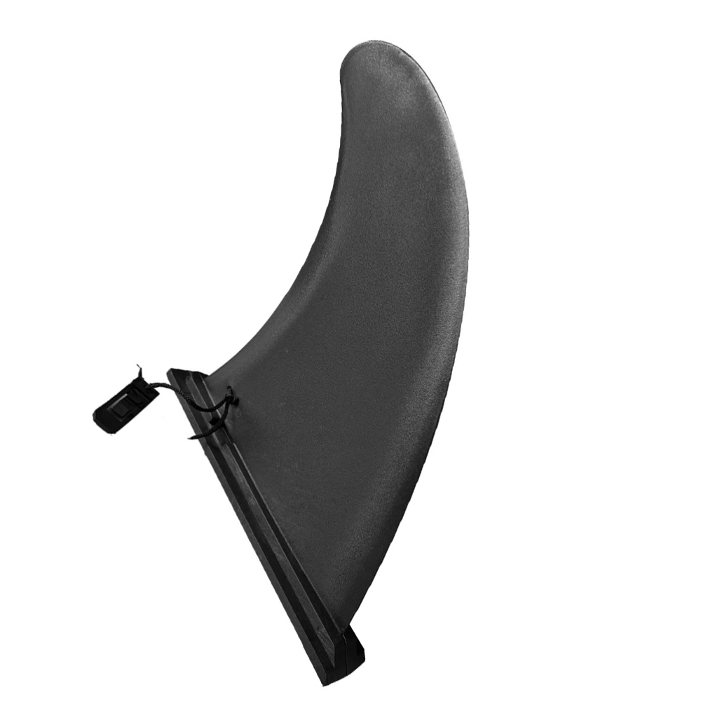 1Pc Inflatable Surfboard Caudal Fin Marine SUP Slide-in Large Fish Fin Detachable Splitter Paddle (Black)