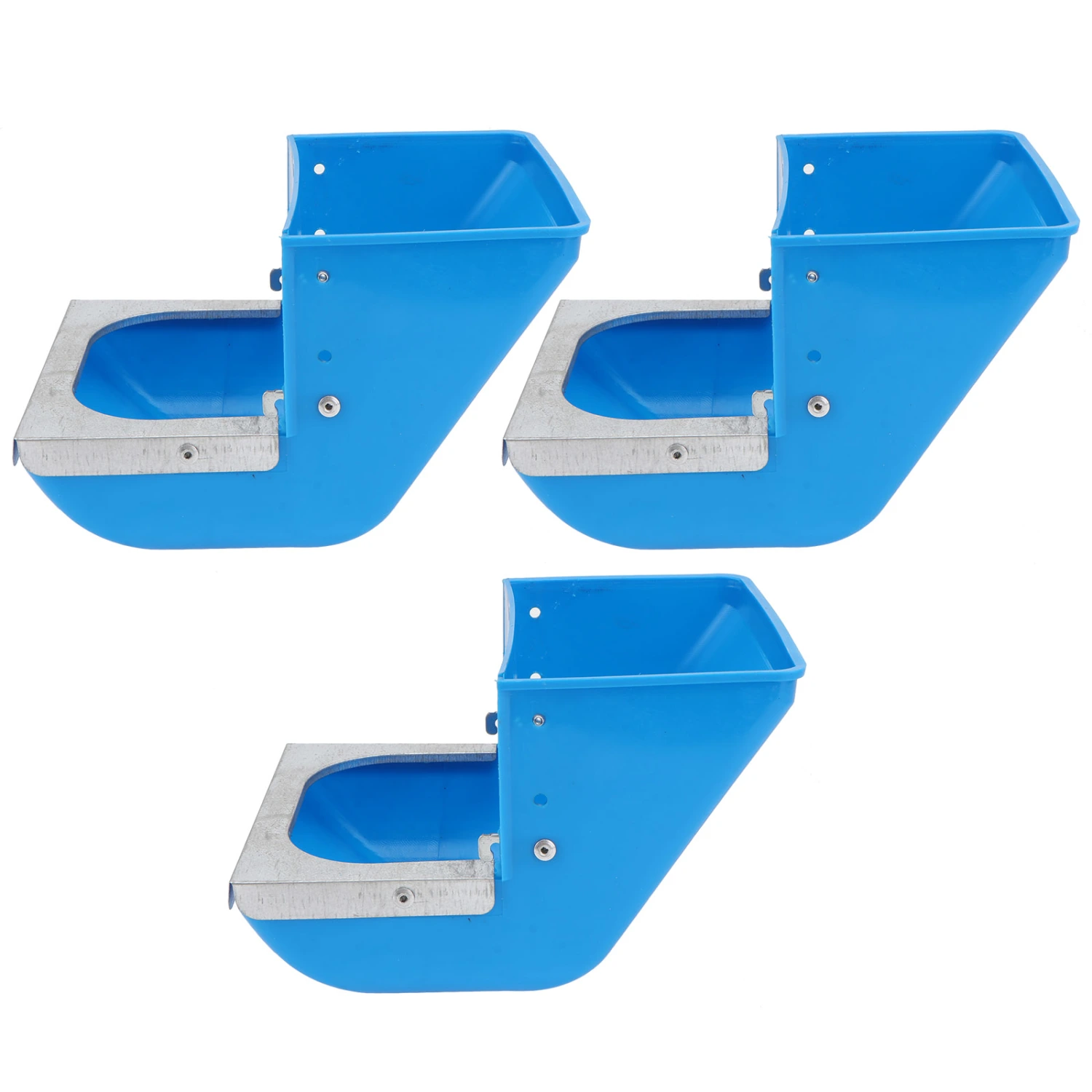 3pcs Rabbit Food Bowl Large Capacity Feeder Poultry Feed Bucket (Random Color)