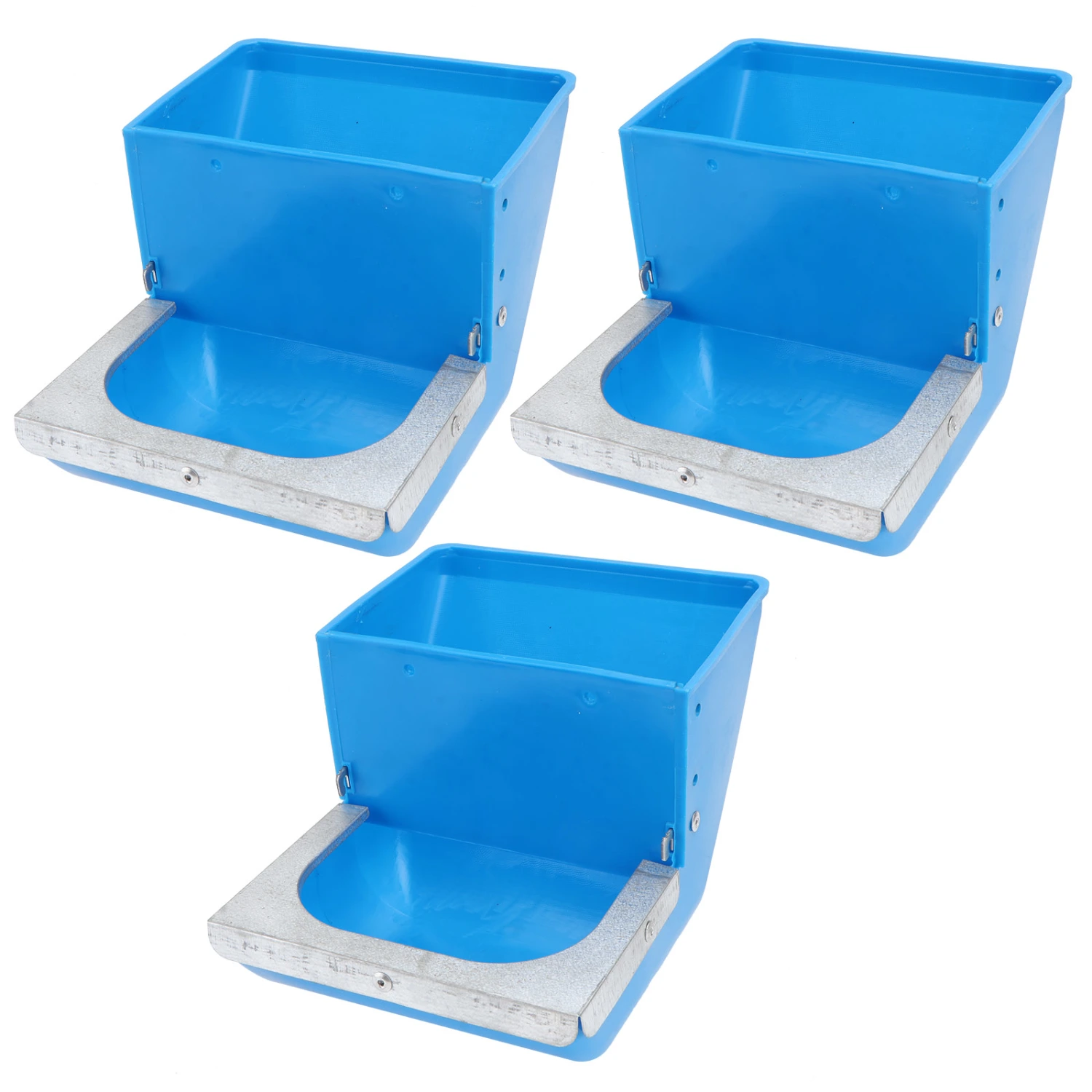 3pcs Rabbit Food Bowl Large Capacity Feeder Poultry Feed Bucket (Random Color)