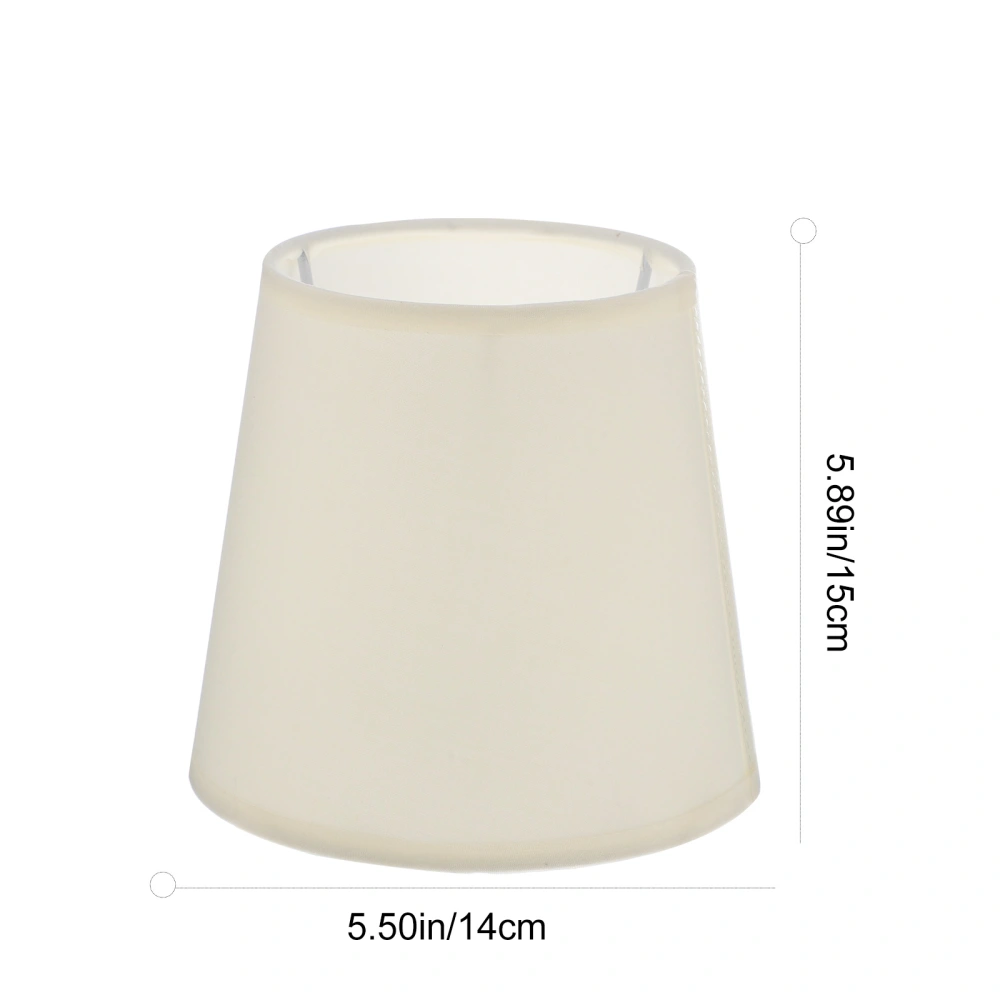 1Pc E14 Light Meson Screw Ceiling Light Lampshade Practical Wall Light Shade (Cream-colored)