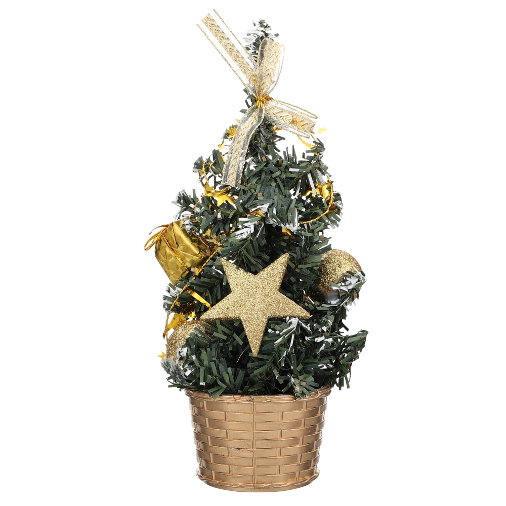 Decorative Mini Christmas Tree Decor Micro Xams Tree Ornament Party Supplies