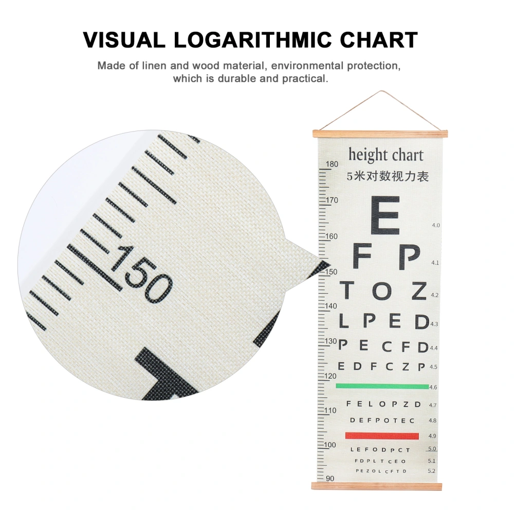 Eye Chart Pocket Eye Chart for Home Eye Exams Standard Visual Testing Chart