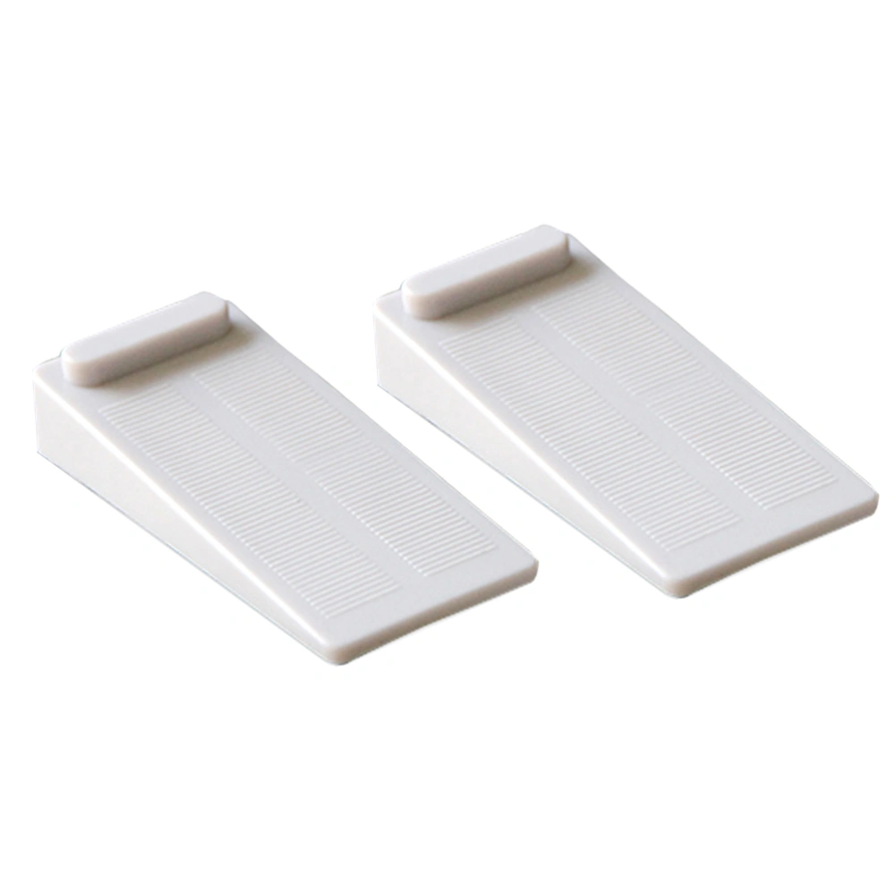 2pcs Rubber Door Stop Wedge Non-slip Stackable Door Security Stops Works for All Surfaces