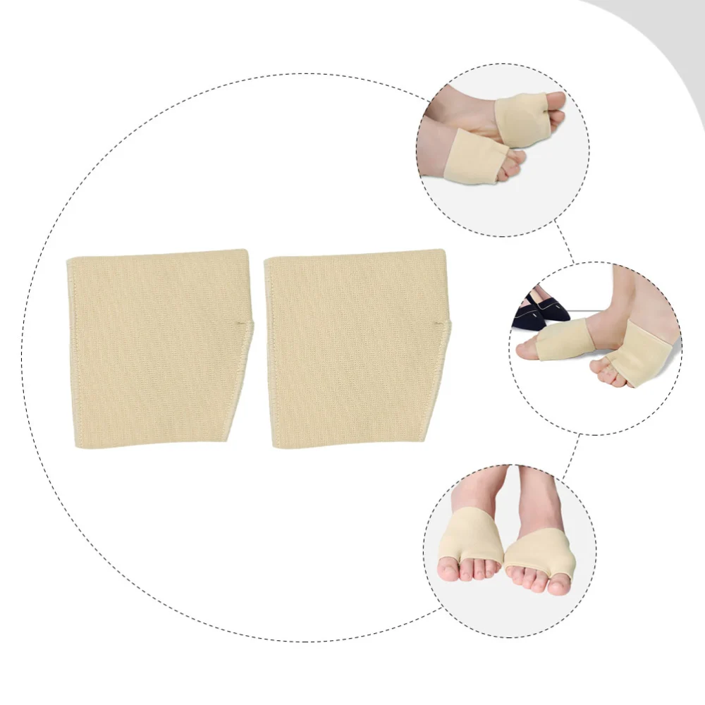 2Pcs Supple Metatarsal Pads Forefoot Palms Cover Half Shoes Pads Shoe Cushion