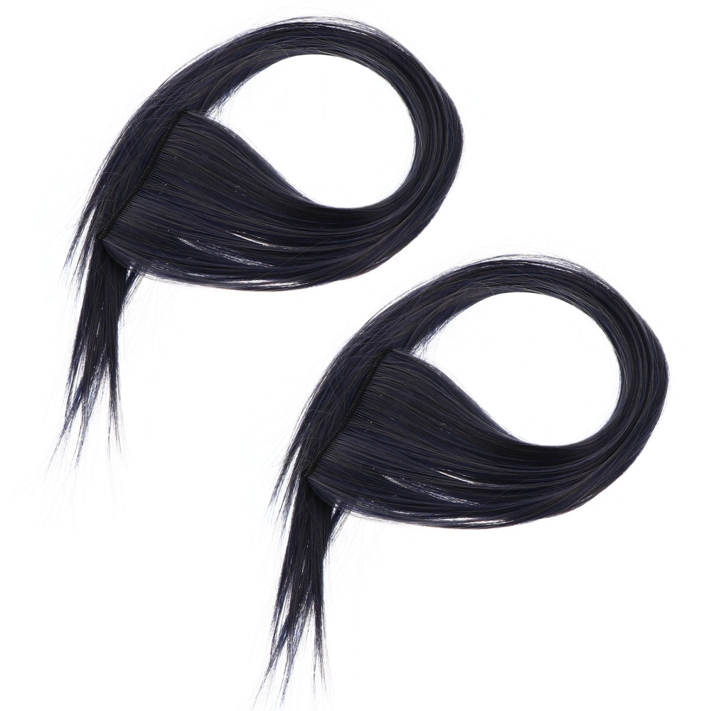 2PCS Highlight Hair Extension Piece Delicate Colorful Highlight Hairpiece