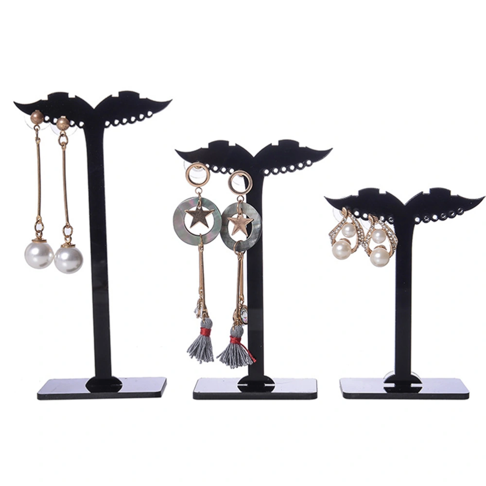 3Pcs Earrings Display Stand Acrylic Earrings Holder Decorative Wing Earrings Rack Earrings Shelf