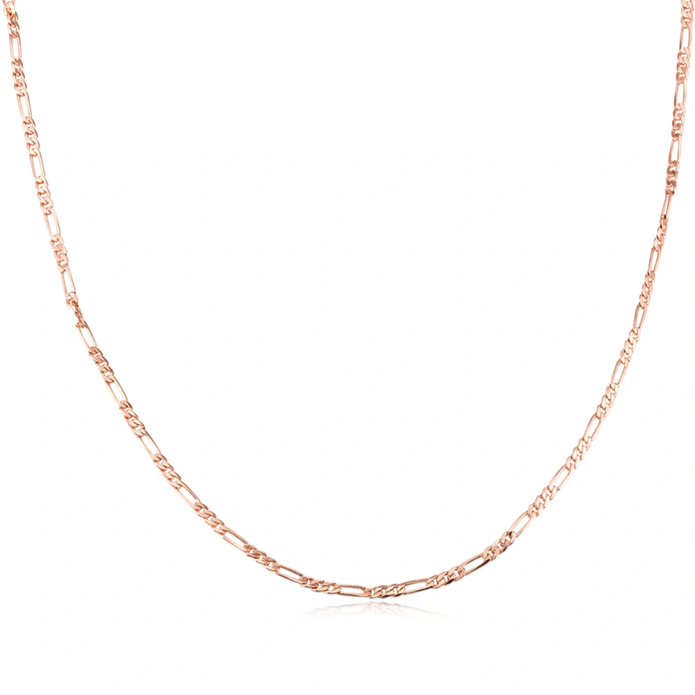 Men's Fashion Classic Luxury Rose Gold Necklace Curb Chain Thick Link (XL0021-M-M)