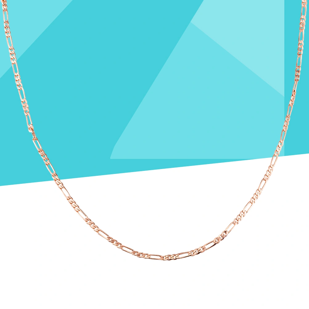 Men's Fashion Classic Luxury Rose Gold Necklace Curb Chain Thick Link (XL0021-M-M)
