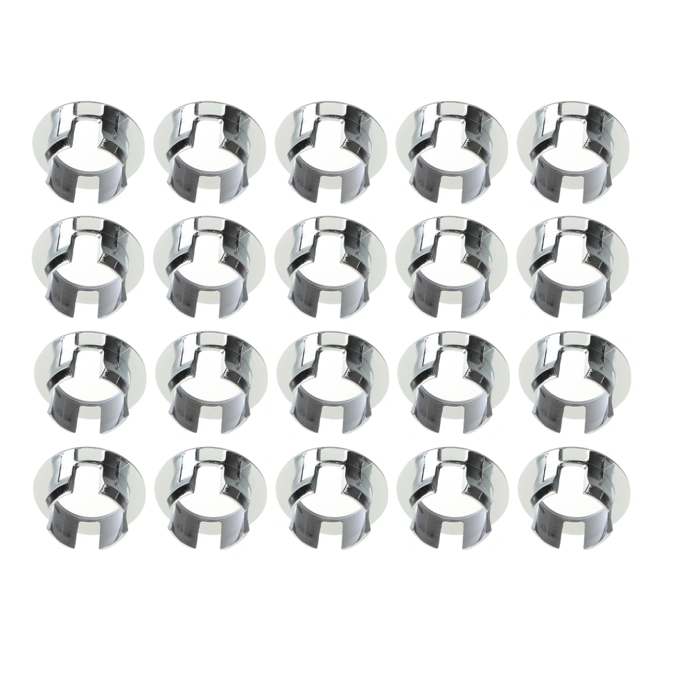 20pcs Bathroom Basin Overflow Rings Durable Sink Hole Plugs Basin Accessories