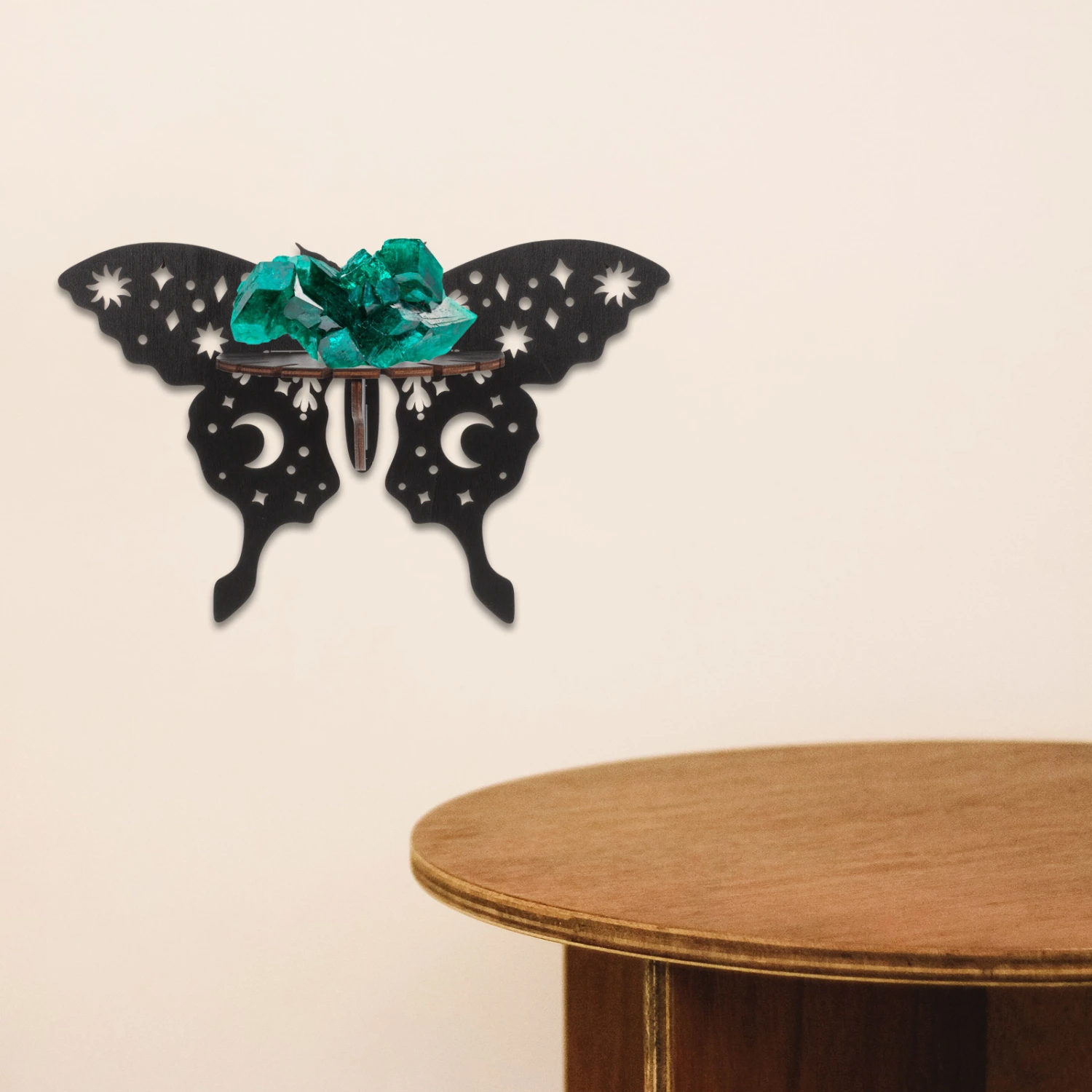 1 Set Hanging Plant Shelf Wall Mount Shelf Hollow-out Wall Shelf Small Wall Mount Shelf