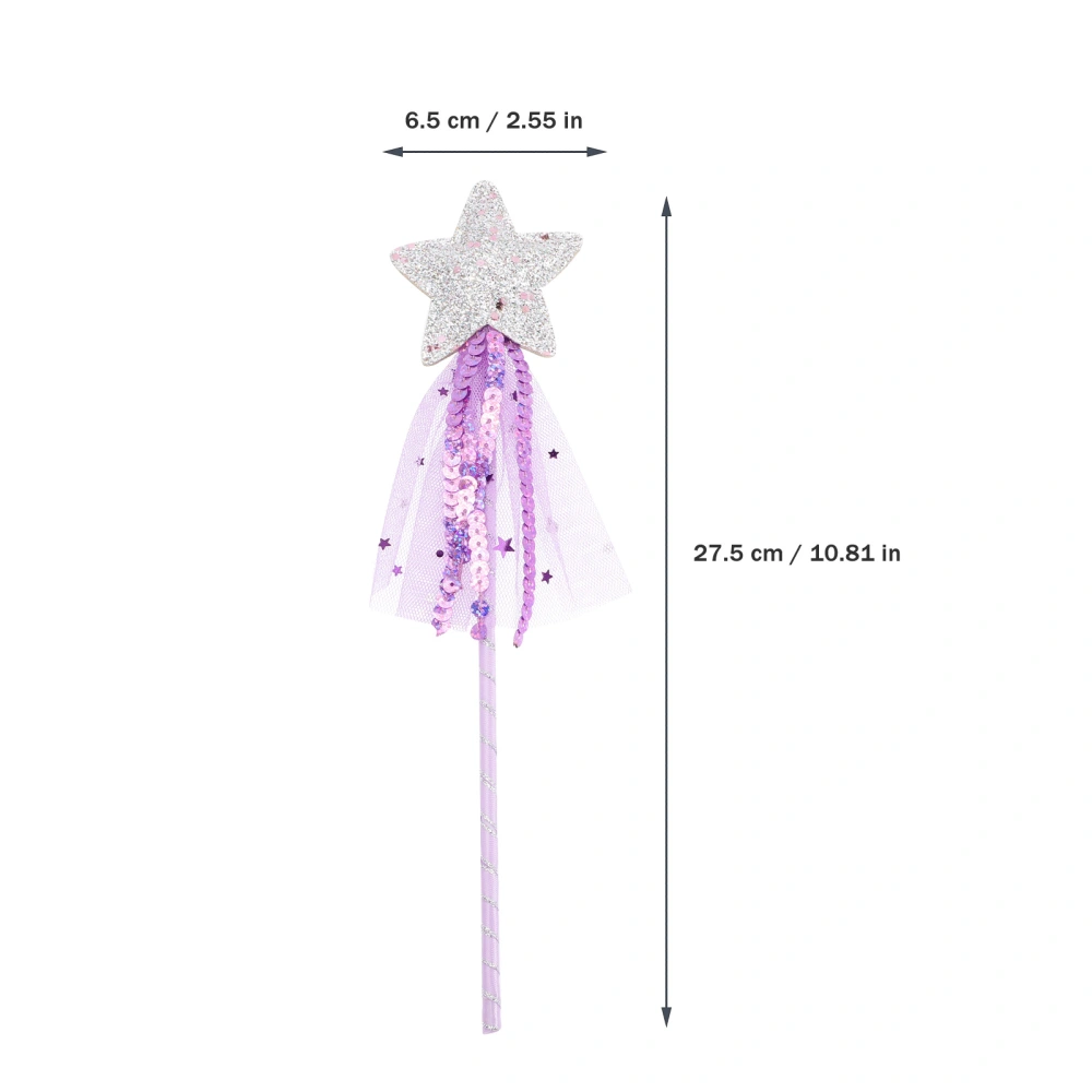 3pcs Sequin Fairy Wands Baby Girl Fairy Stick Wands for Birthday Party