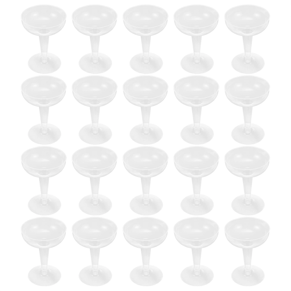 24pcs Disposable Cocktail Champagne Cups Plastic Party Toasting Cups for Bar