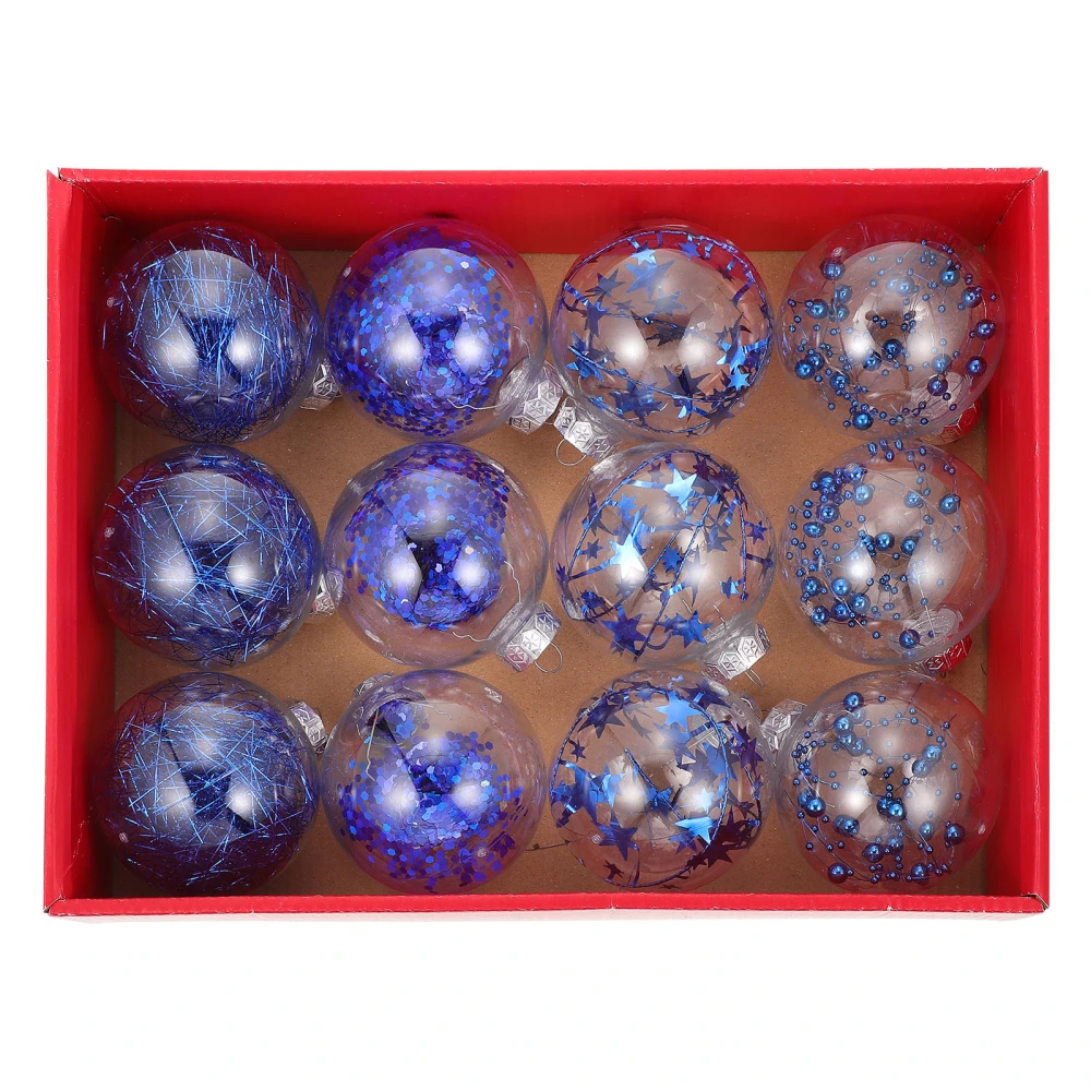 1 box of Christmas Tree Hanging Balls Decorative Balls Tree Pendants Xmas Supply