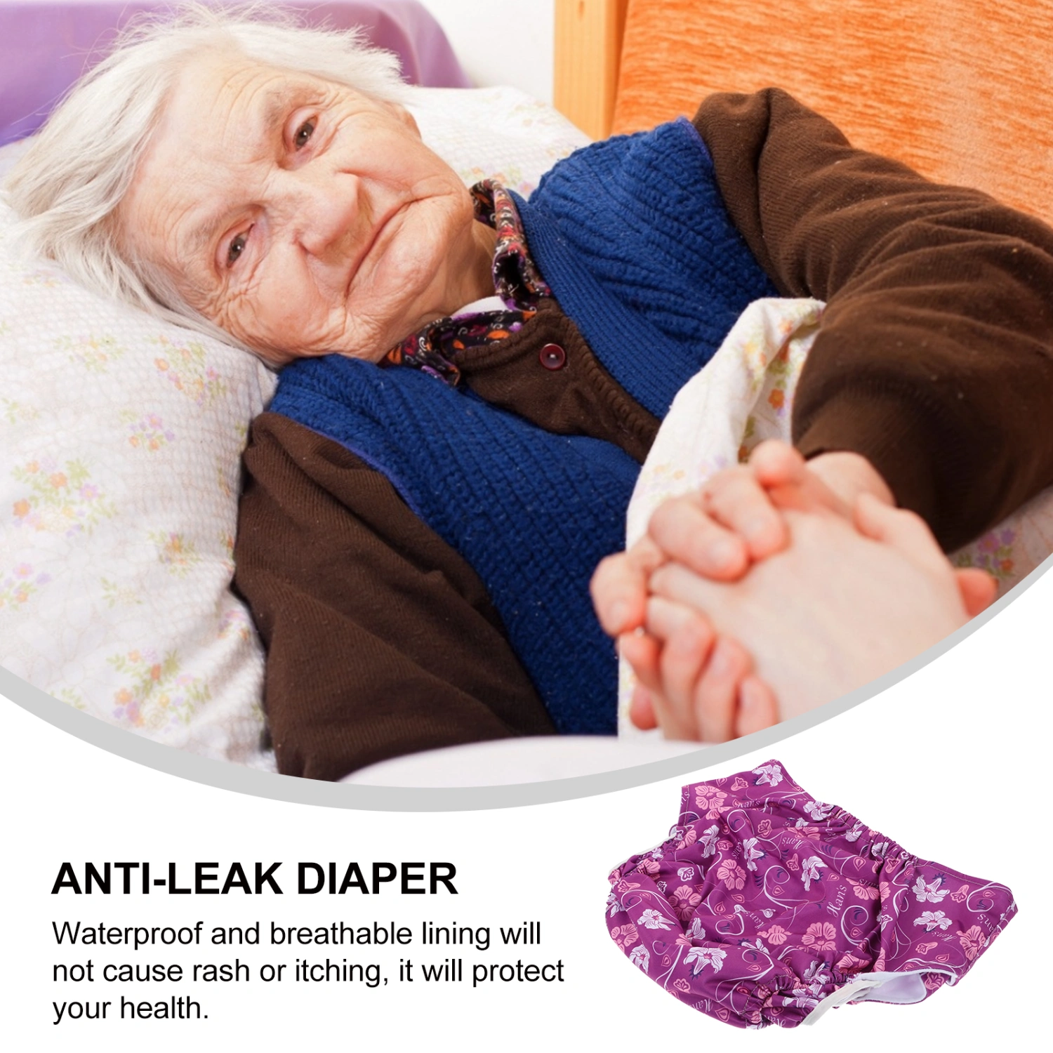 1Pc Reusable Adult Diaper Washable Adult Nappy Women Diaper for All People