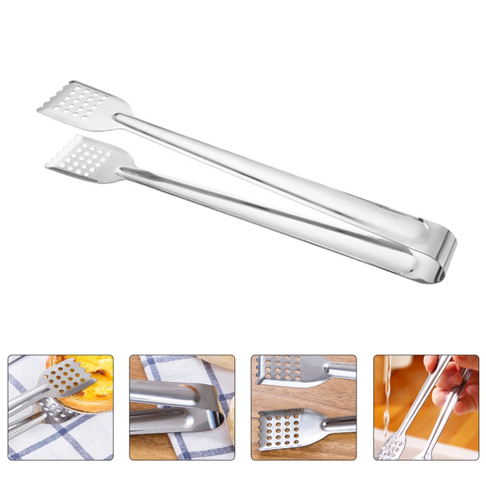 6Pcs Stainless Steel Steak Tweezers Practical Food Clips Food Tongs Bread Clamps