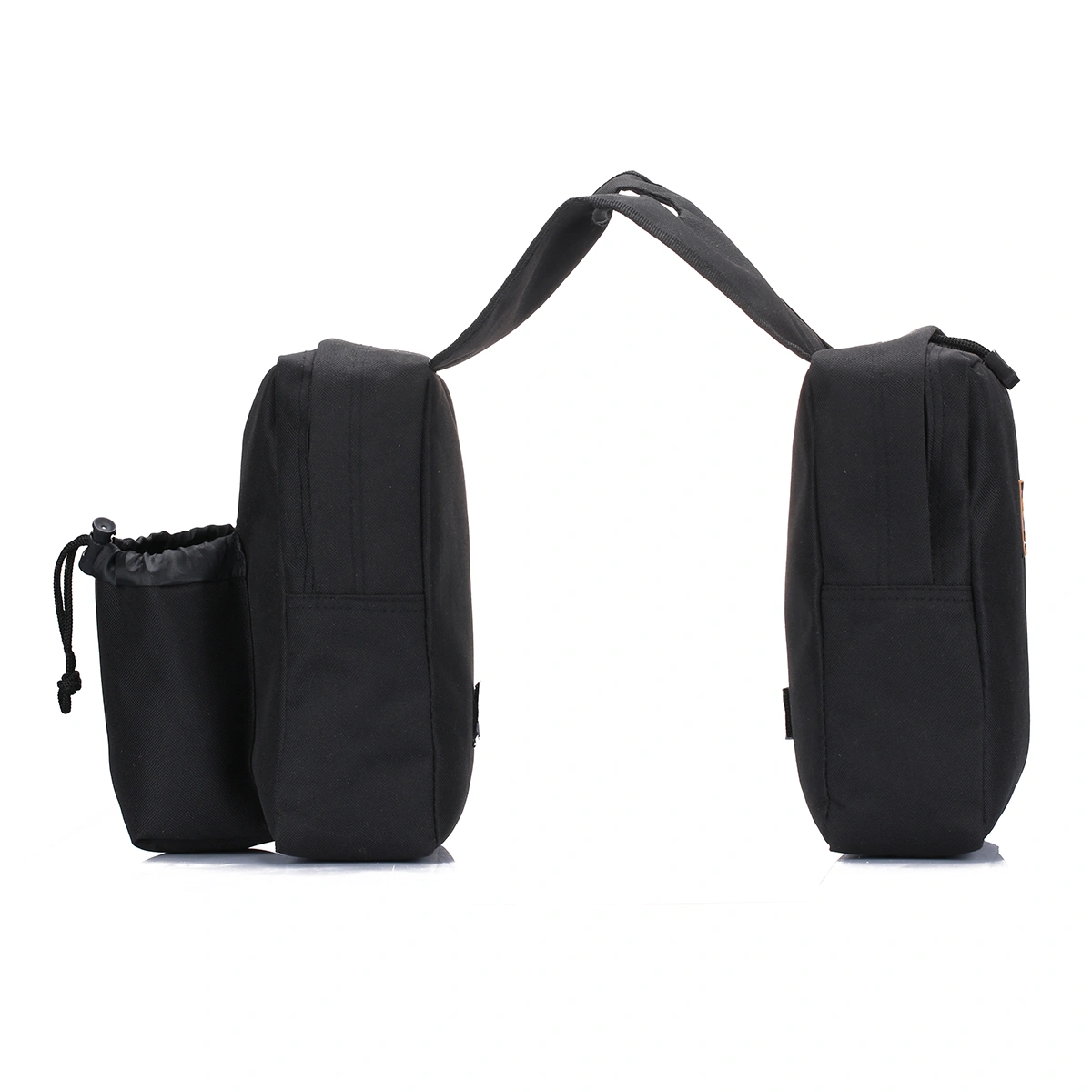 Motorcycle Storage Bag Electrombile Front Hanging Bag Storage Pouch for ATV Motorcycle Off-road Vehicle Snowmobile (Black)
