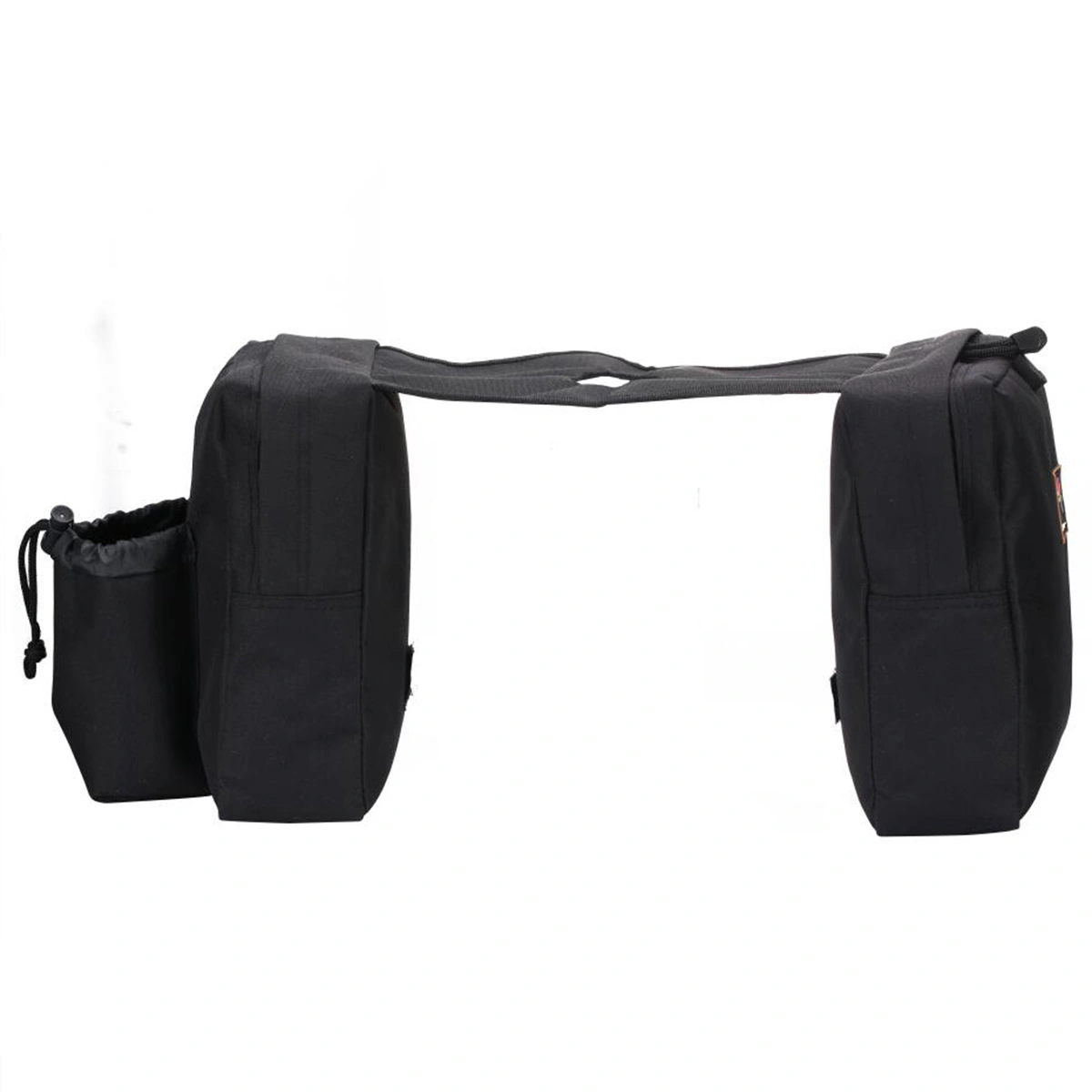 Motorcycle Storage Bag Electrombile Front Hanging Bag Storage Pouch for ATV Motorcycle Off-road Vehicle Snowmobile (Black)