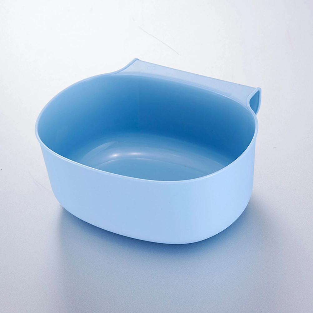 Plastic Cabiniet Door-Mount Trash Can Hanging Storage Wastebasket Garbage Bins (Blue)
