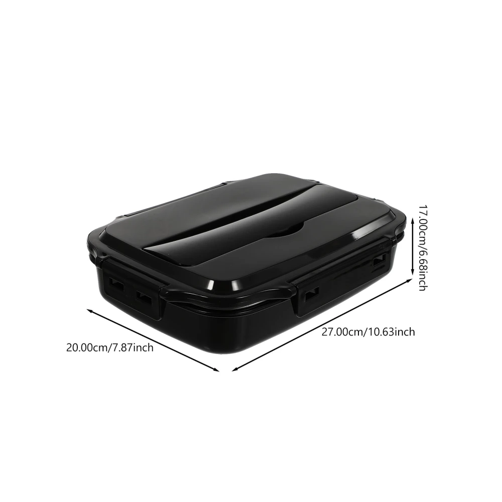 1Pc Stainless Steel Compartment Food Box Portable Lunch Storage Box Lunch Container