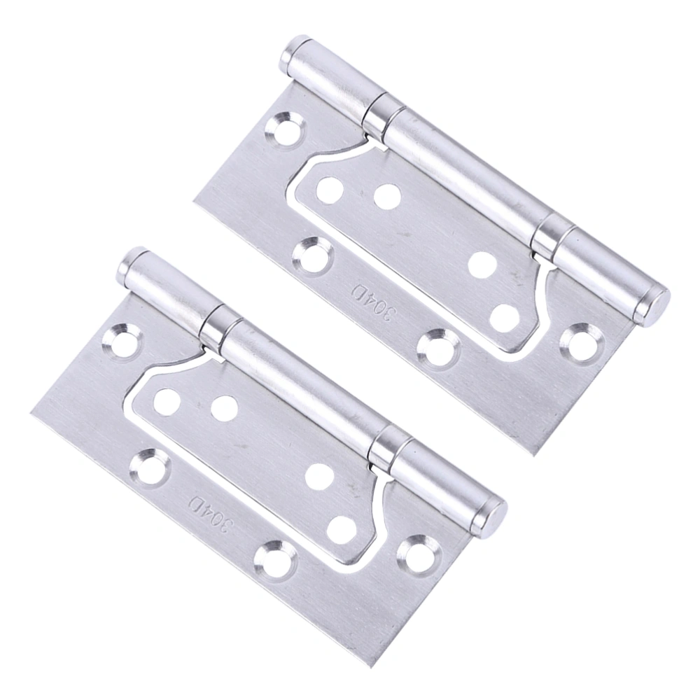 2pcs Stainless Steel Face Frame Mounting Furniture Hinges Spring Hinges for Kitchen Cabinet Door Furniture (4 Inch)