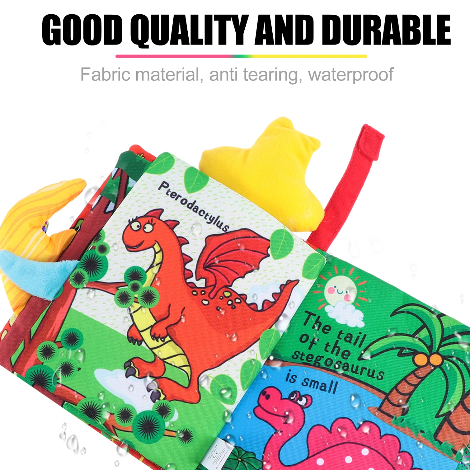 Early Education Dinosaur Cloth Book Premium Cloth Book Safe Cloth Book