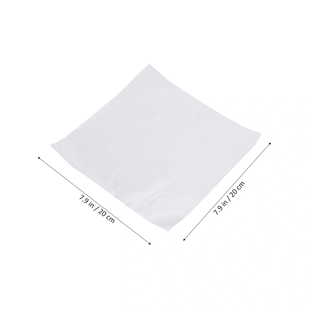 200pcs 15x15cm Food Packaging Paper Aluminum Foils DIY Chocolate Candy Tea Gift Packing Foil for Home Shop (Silver)
