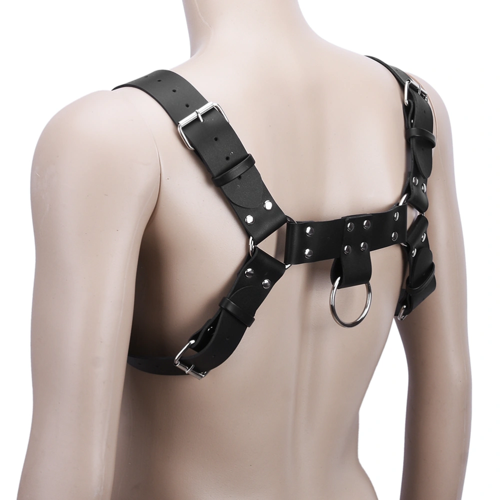 Sex Bondage Corset Belt Adjustable Restraint Straps Role-play Sex Toys for Night Club Man Adults Couples (Black)