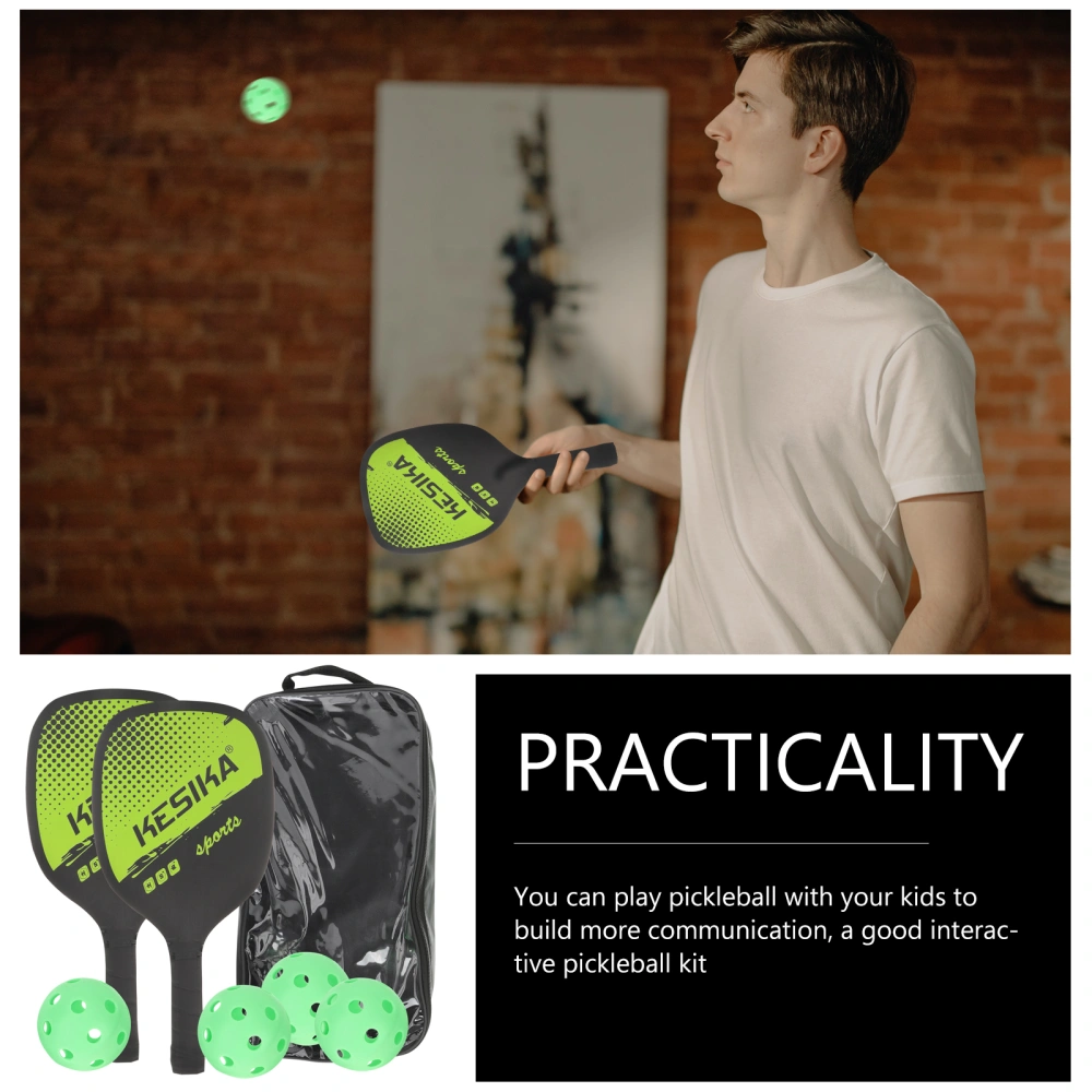 1 Set of Pickleball Racket Professional Pickleball Kit Creative Pickleball Paddles Interactive Playthings