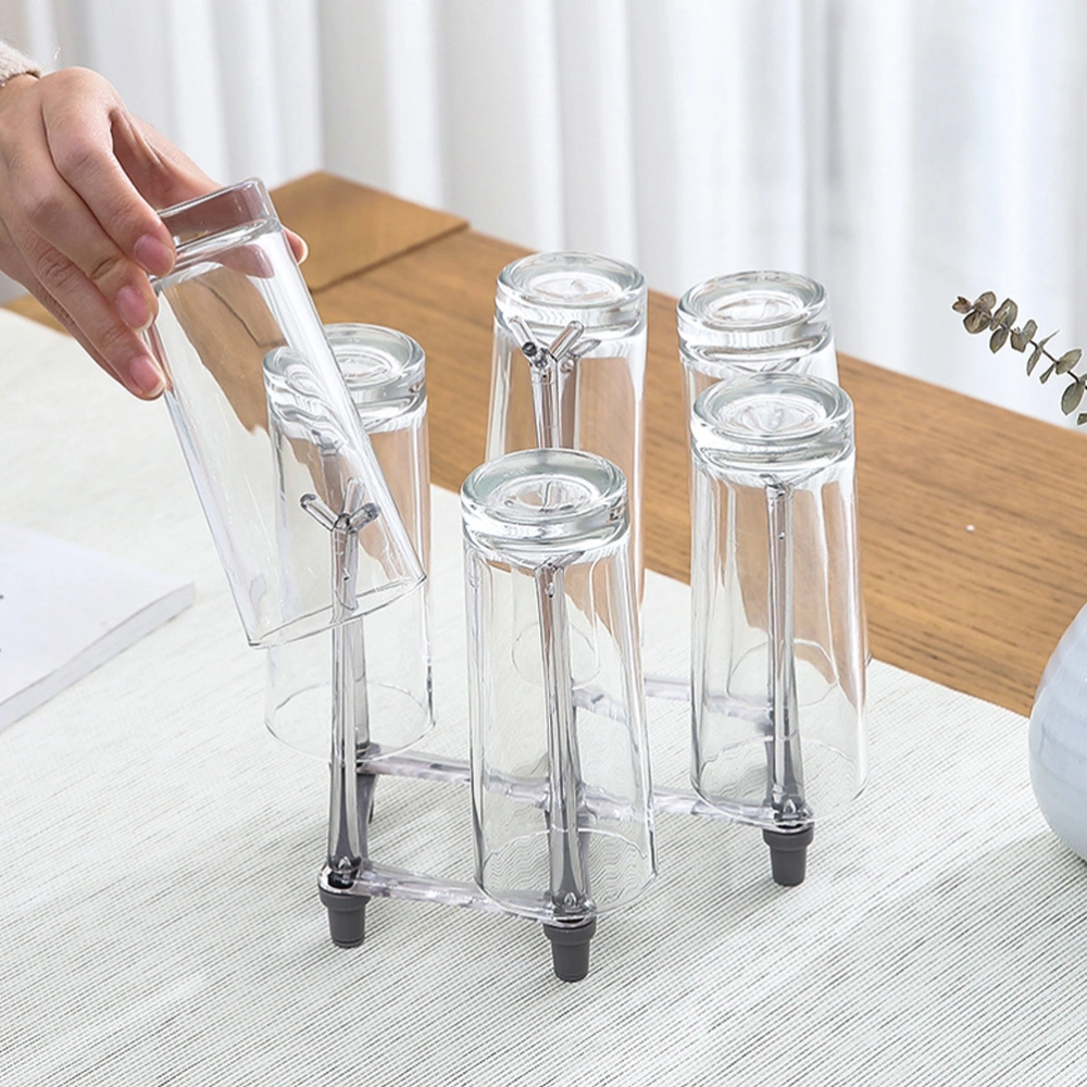 Retractable Cup Drying Rack Mug Organizer Desktop Drinking Glass Drying Rack