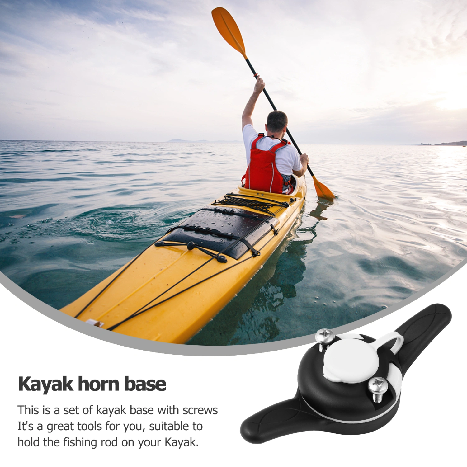 1pc Kayak Mount Base Kayak Connection Base Kayak Supplies Paddle Base Mount