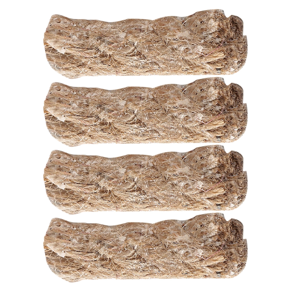 4Pcs Jute Ropes Outdoor Fire Starters Practical Ropes Outdoor Hiking Lighter