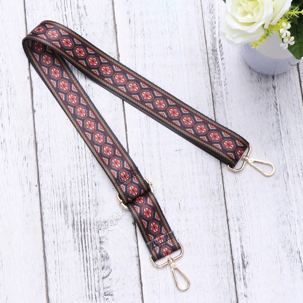 Wide Bag Shoulder Strap Adjustable Stylish Printing Replacement Belt Ethnic Style Strap Bag Accessory