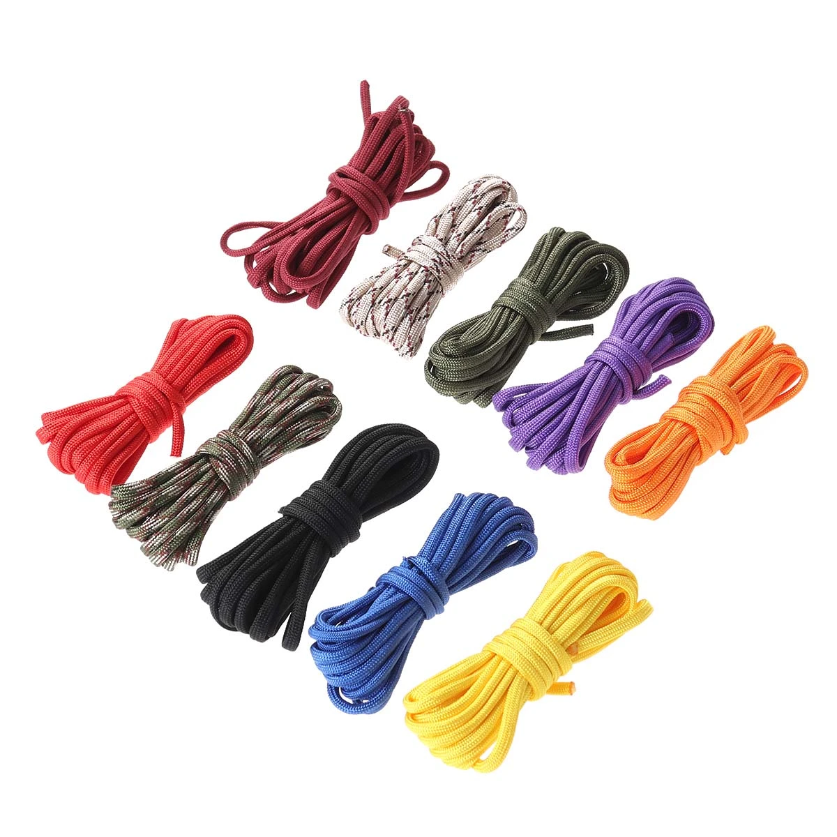 10pcs 3 Meters Length Paracord Climbing Rope Emergency Survival Rope Set