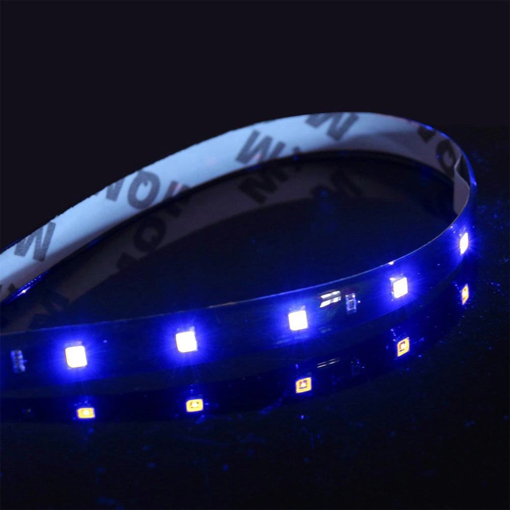 Waterproof 12V 30cm Car Auto Decorative Flexible LED Strip Car LED Daytime Running Light (Blue)