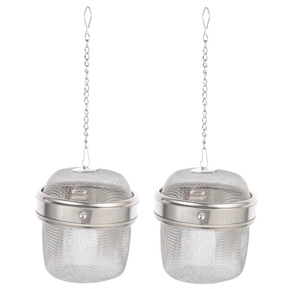 2Pcs Stainless Steel Jewelry Washing Basket Practical Watch Cleaning Basket Tea Infuser Balls