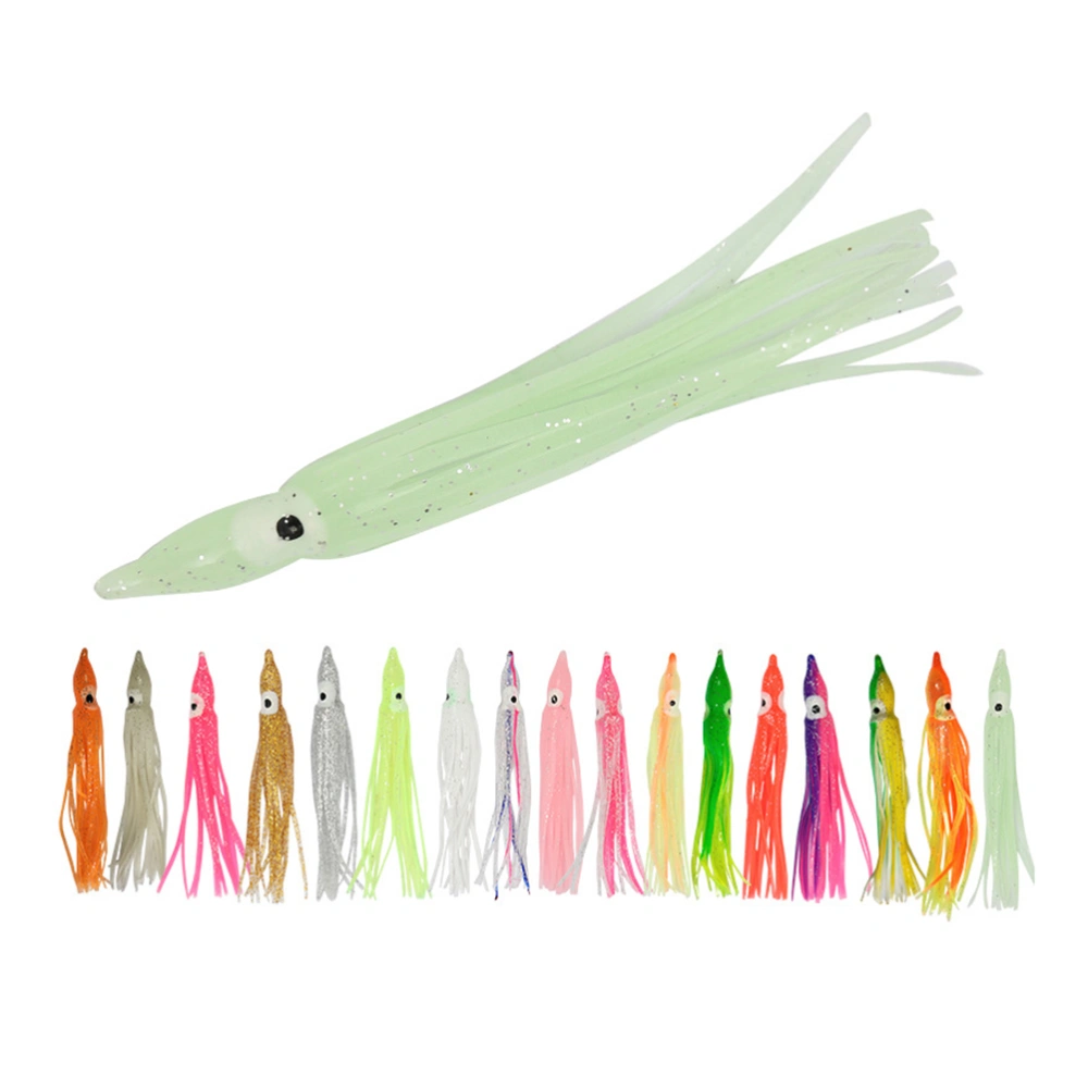 20 Pcs 5cm Fishing Bait Floating Hard Lures Plastic Artificial Squid Fishing Lures Deep Sea Bait (Random Color)